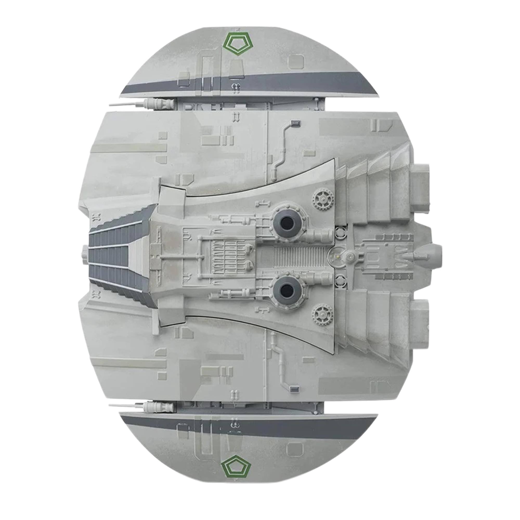Alt View 2. Eaglemoss - Eaglemoss Battlestar Galactica Ship Replica | Classic Cylon Raider - Grey.