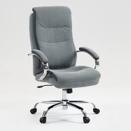 GOODSILO - Ergonomic High Back Office Chair with Breathable Fabric & Adjustable Height - Gray