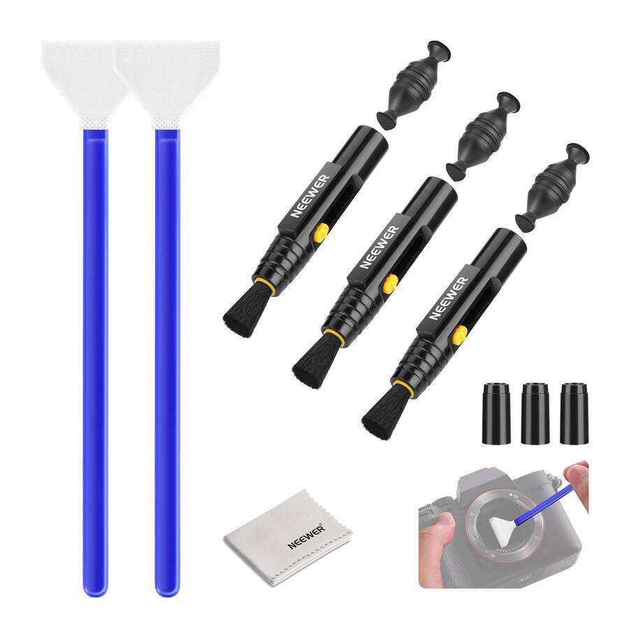 Neewer 6 in 1 Camera Cleaning Kit, Sensor Swabs & Brush Pens, HM 48 FL ...