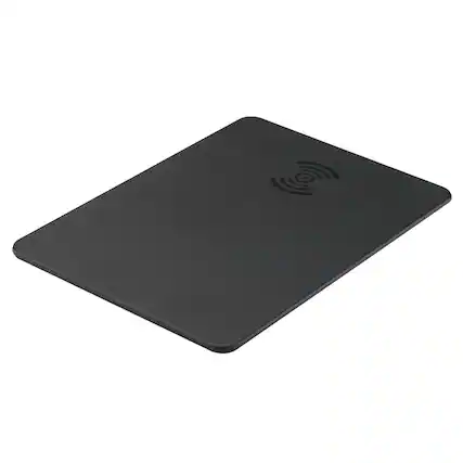 Front. Cluzine - Wireless Charging Mouse Pad 15W Fast Charging Gaming Office Desk Pad - Black.