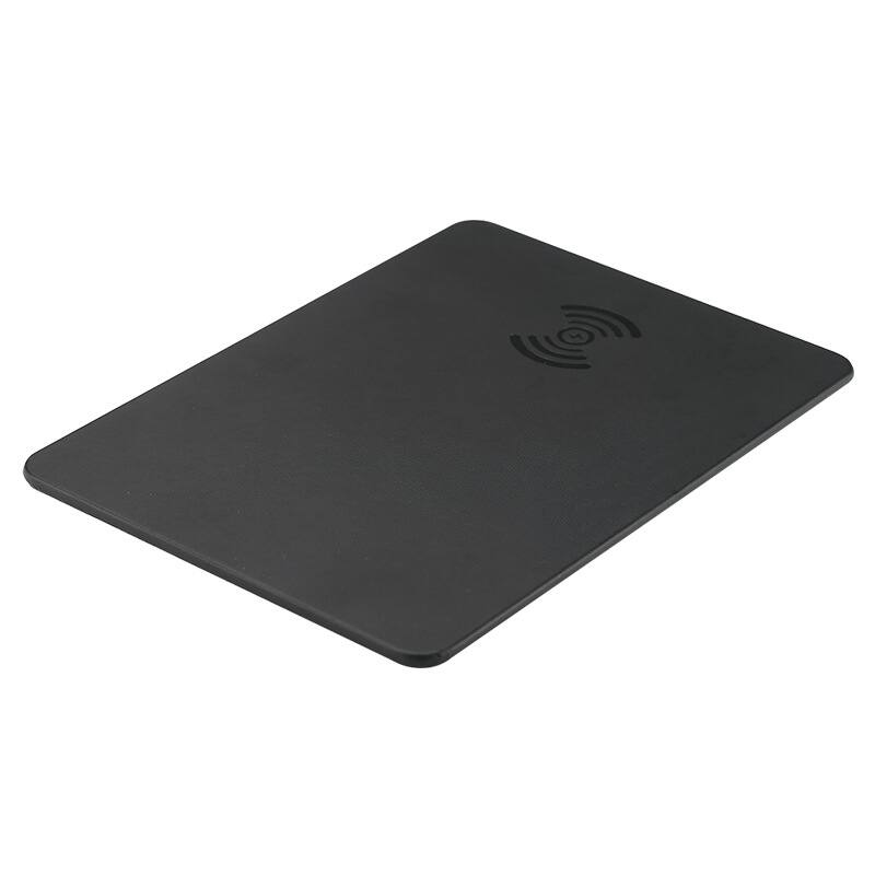 Front. Cluzine - Wireless Charging Mouse Pad 15W Fast Charging Gaming Office Desk Pad - Black.