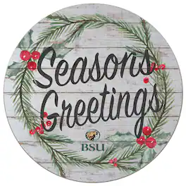 Jardine - Bemidji State Beavers 20'' x 20'' Season's Greetings Circle - White