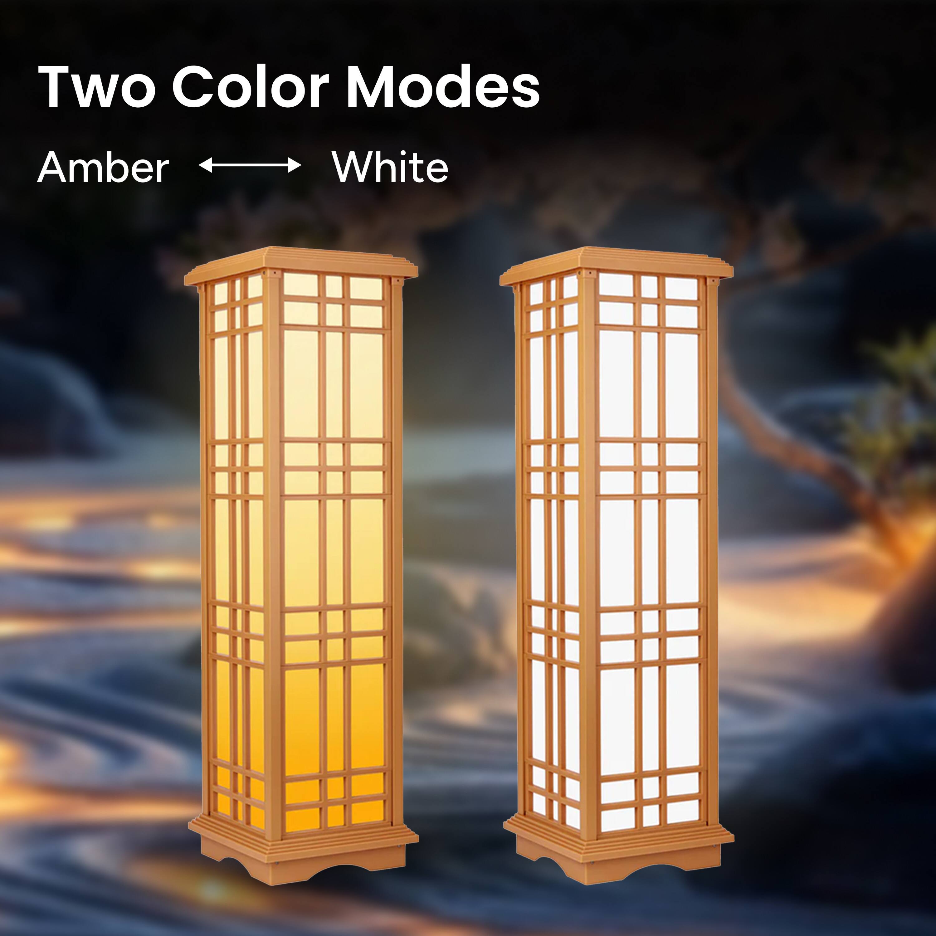 Techko Maid Solar Powered Japanese Garden Lights: Beautiful