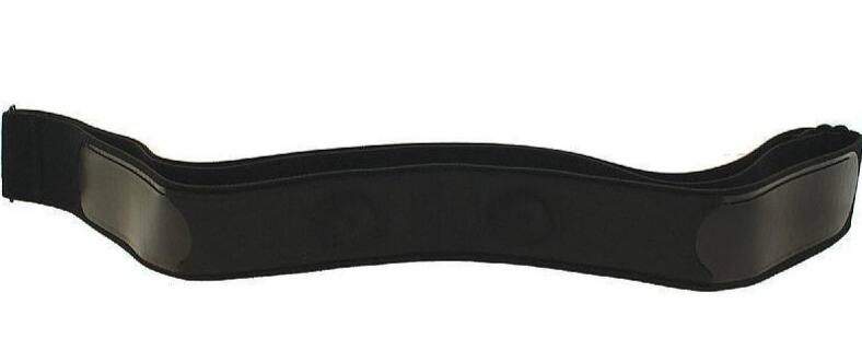 Angle. HRM USA - HRMUSA Replacement Soft Transmitter Strap (Works with Polar H1, H7, H9, H10 and Polar Wearlink Models) SIZE XXXL - Black.