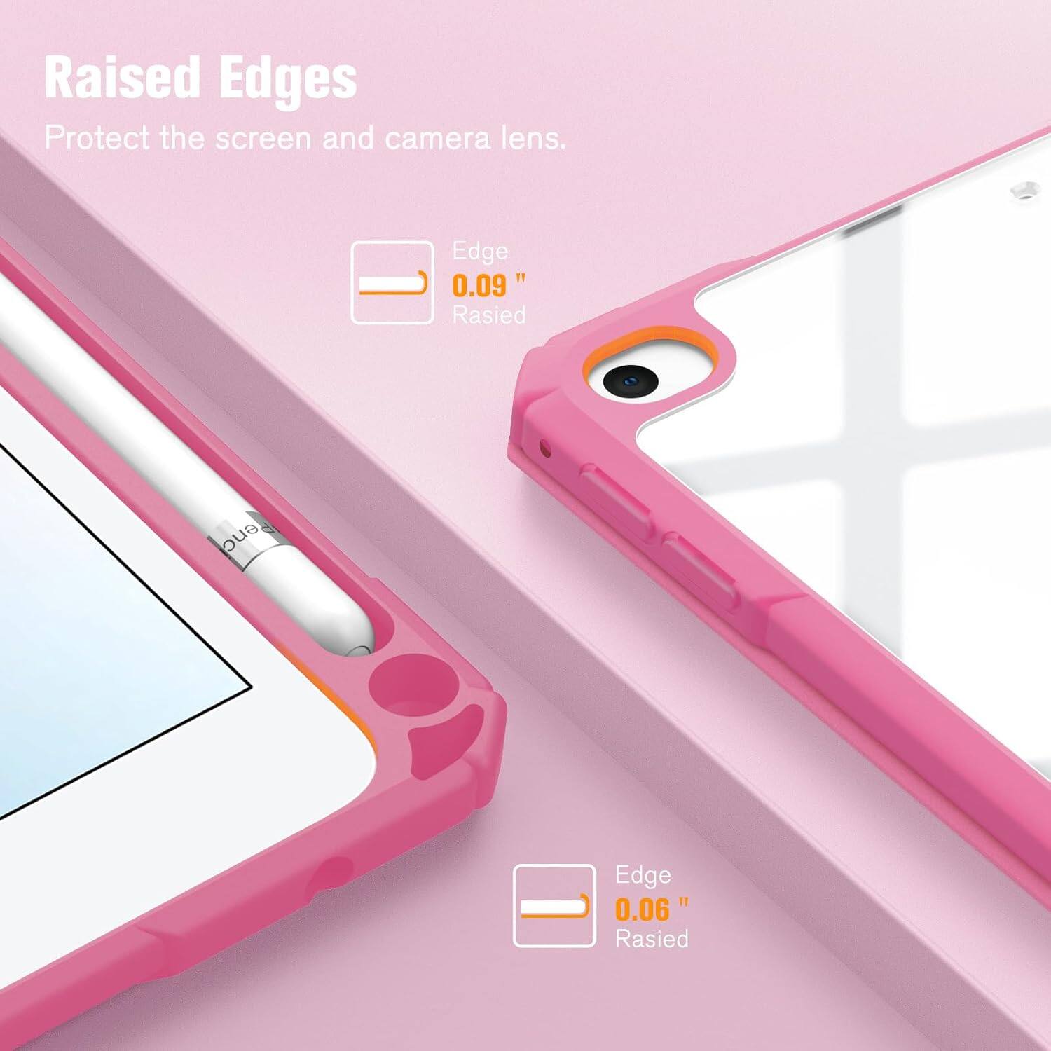 Raised Edges Protect the screen and camera lens.

Edge 0.09" Raised

Edge 0.06" Raised