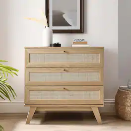 Soma 3-Drawer Dresser by Modway - Oak