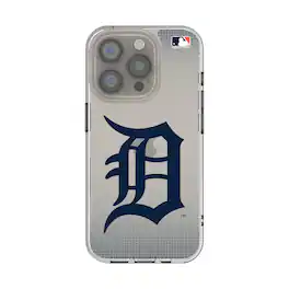 Keyscaper - MLB - Detroit Tigers Linen Logo iPhone Clear Case - 15 - Multicolor