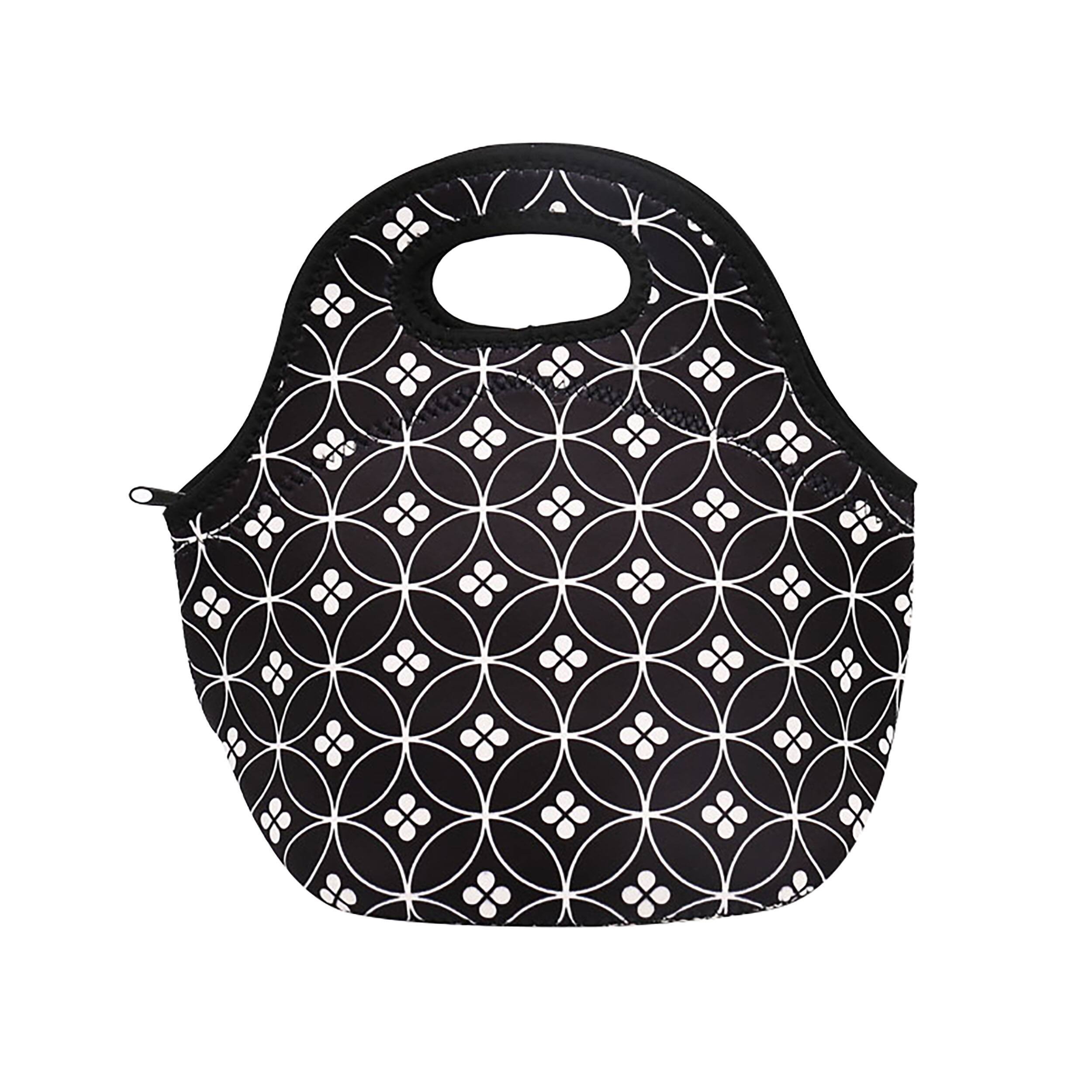 Left. Brentwood - Brentwood Insulated Neoprene Womens Lunch Bags, 3 Piece Set - Multi-Colored.