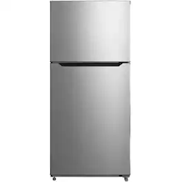 Element Electronics - Element ERT14CSCS 14.2 Cu. Ft. Freestanding Top-Freezer Refrigerator - Stainless Steel