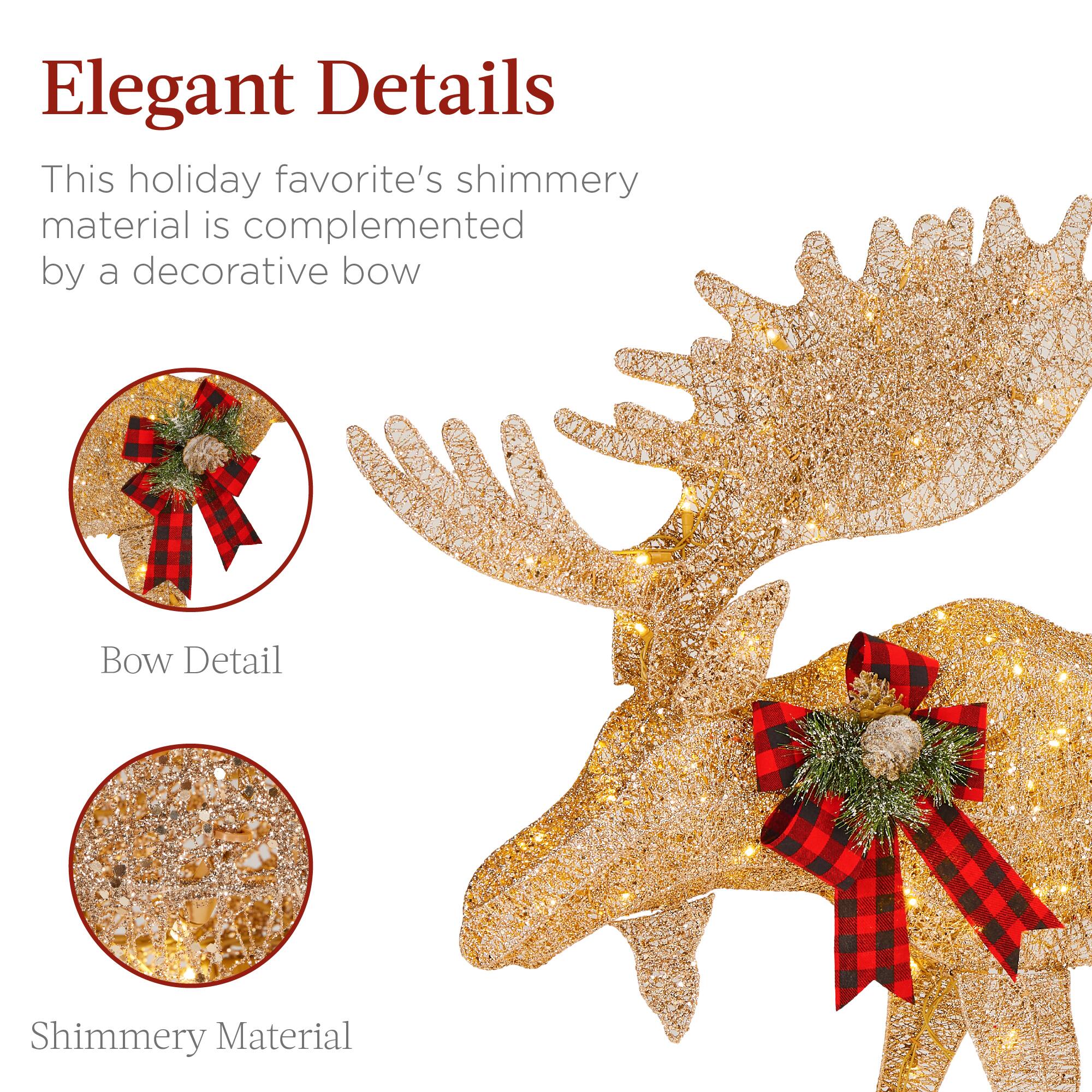 Elegant Details

This holiday favorite's shimmery material is complemented by a decorative bow

Bow Detail

Shimmery Material