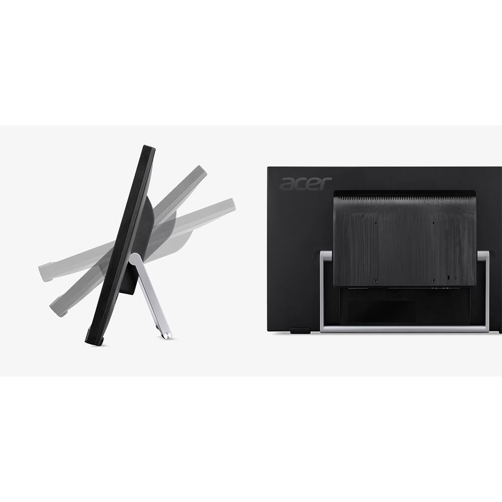 Alt View 2. Acer - UT 23.8" AG IPS LED Monitor UM.QW2AA.001 - Black.