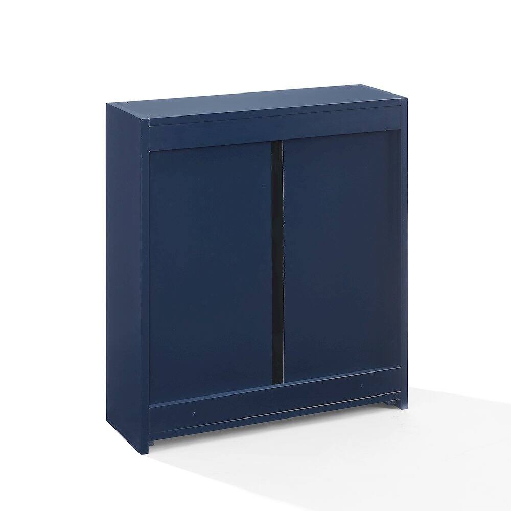 Alt View 1. Crosley Furniture - Savannah Wall Storage Cabinet - Navy.