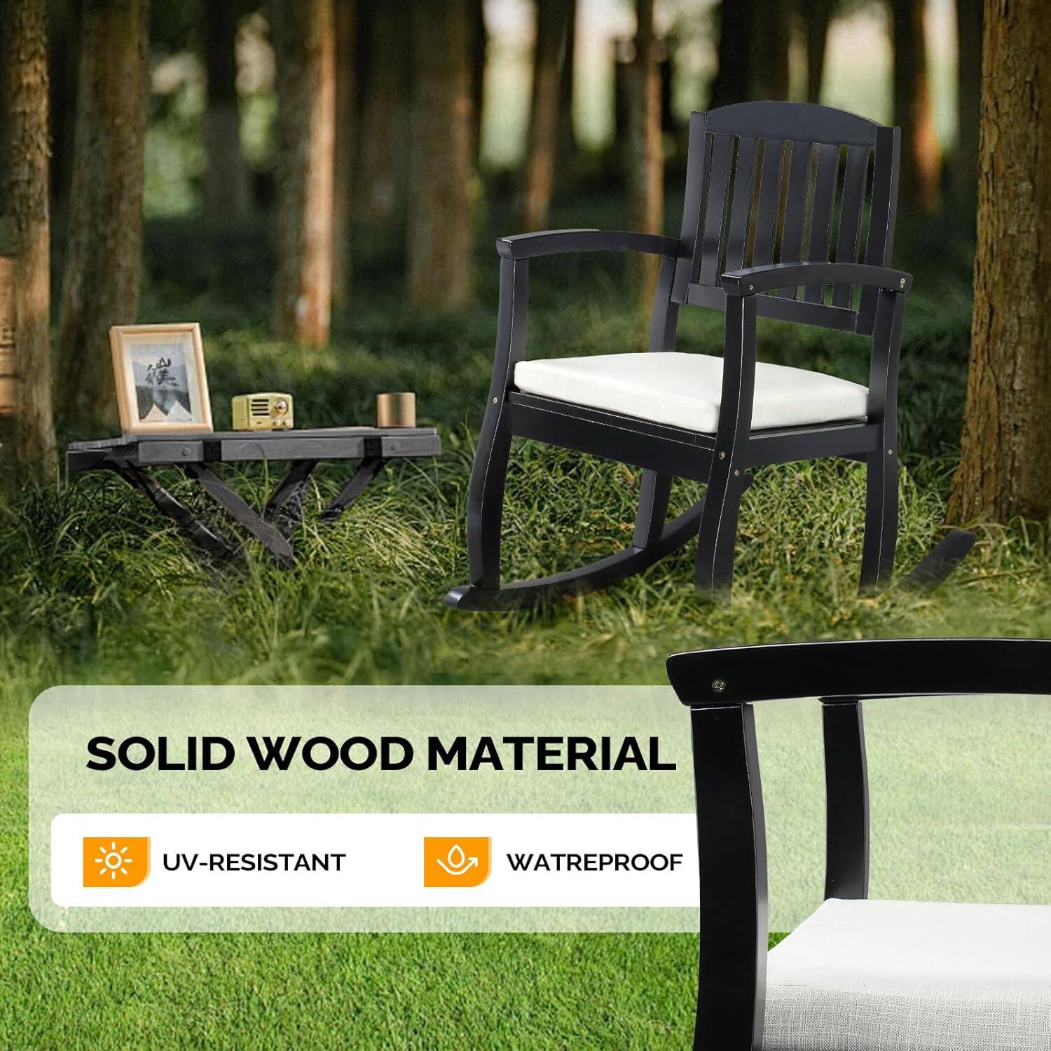 SOLID WOOD MATERIAL  
UV-RESISTANT  
WATERPROOF