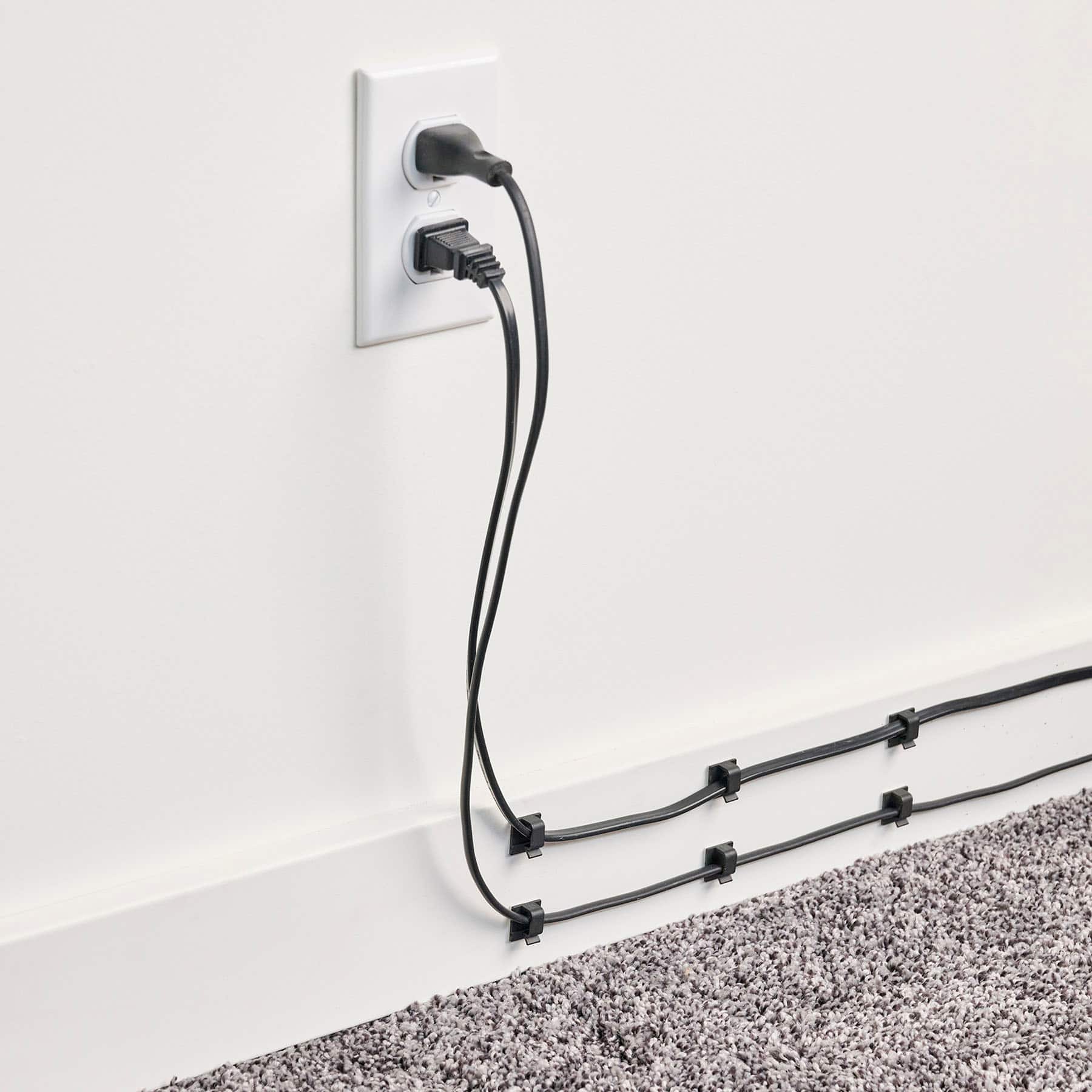 Alt View 11. Wrap-It Storage - Cable Guides - Black.