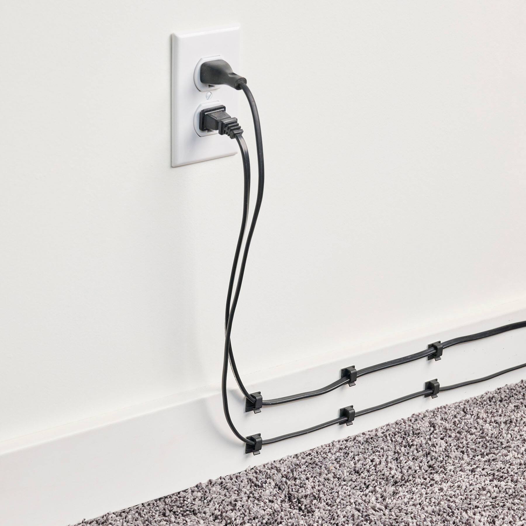 Alt View 11. Wrap-It Storage - Cable Guides - Black.