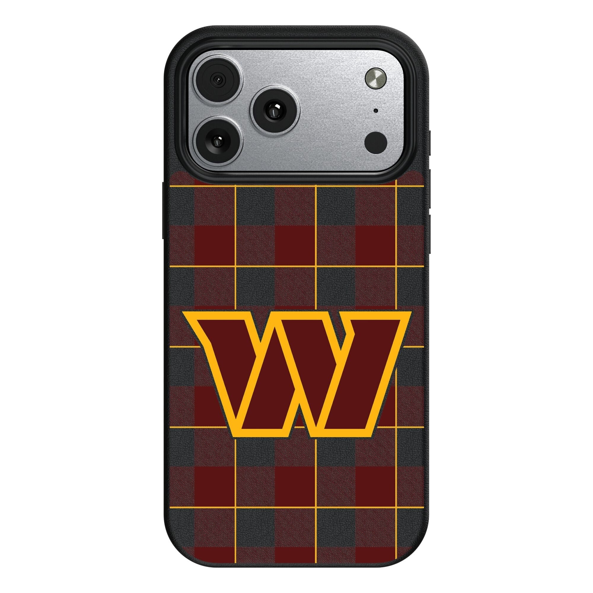 Keyscaper - NFL - Washington Commanders Plaid Magnetic Bump iPhone Case - 17 Pro Max - Black price history on PriceWatchPro