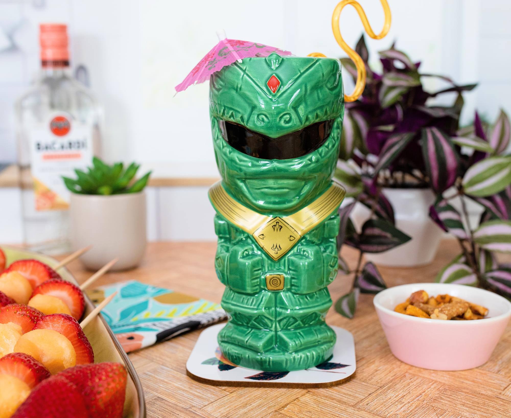 Alt View 2. Power Rangers - Geeki Tikis Power Rangers Green Ranger Ceramic Mug | Holds 16 Ounces - Green.