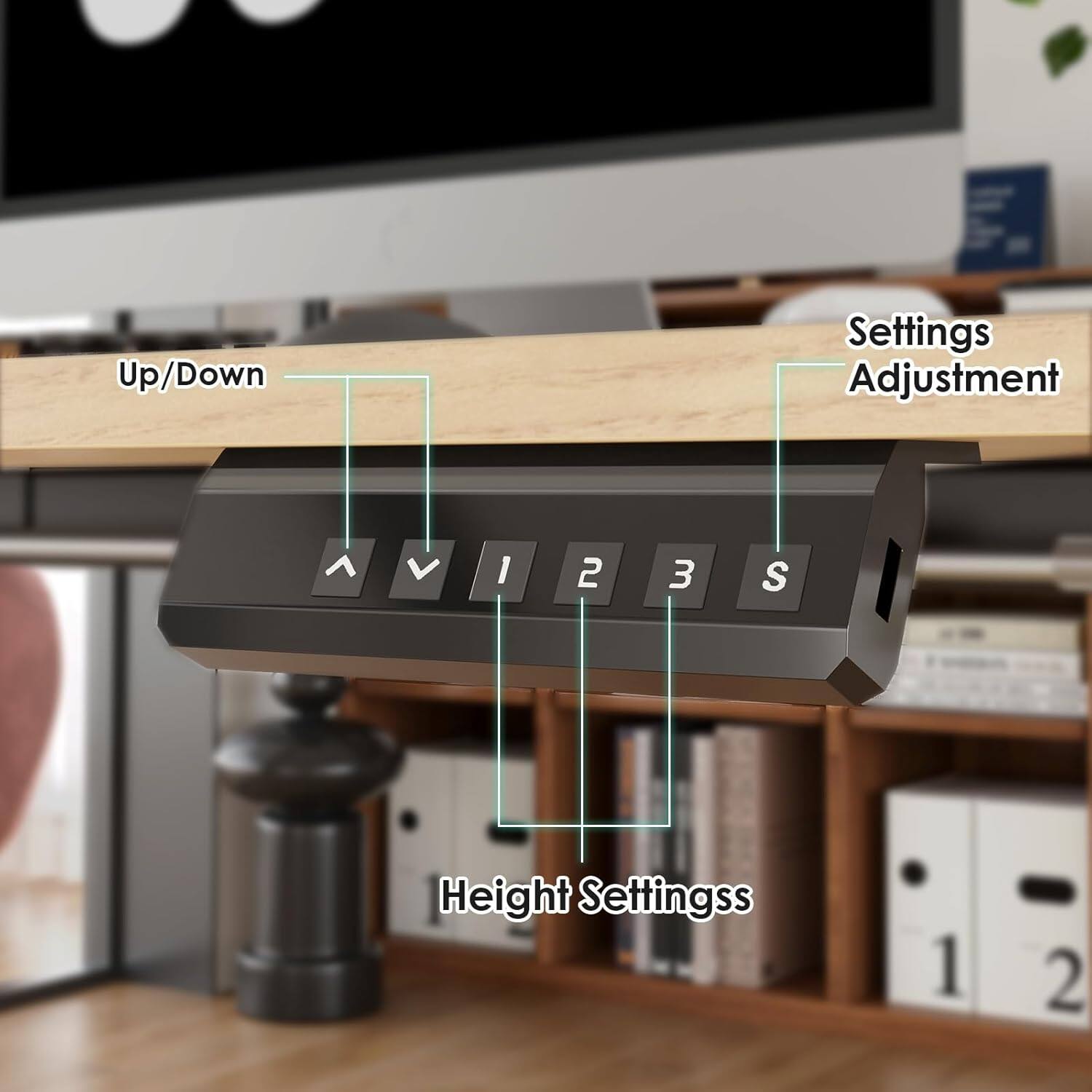 Up/Down  
Settings Adjustment  
Height Settings  
1 2 3 S