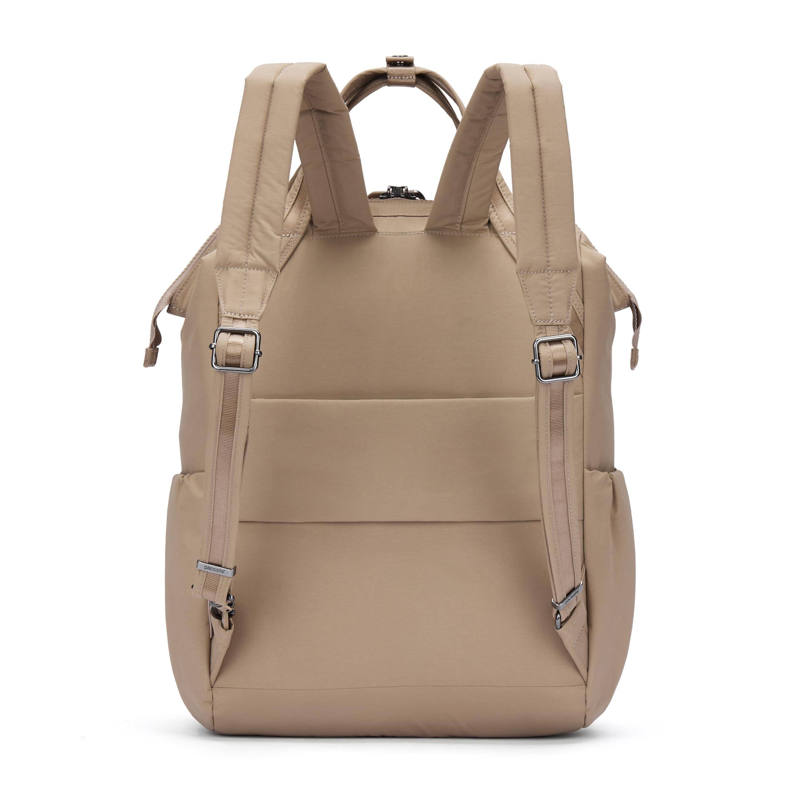 Left. Pacsafe - Citysafe CX Anti Theft 17L backpack - Taupe.