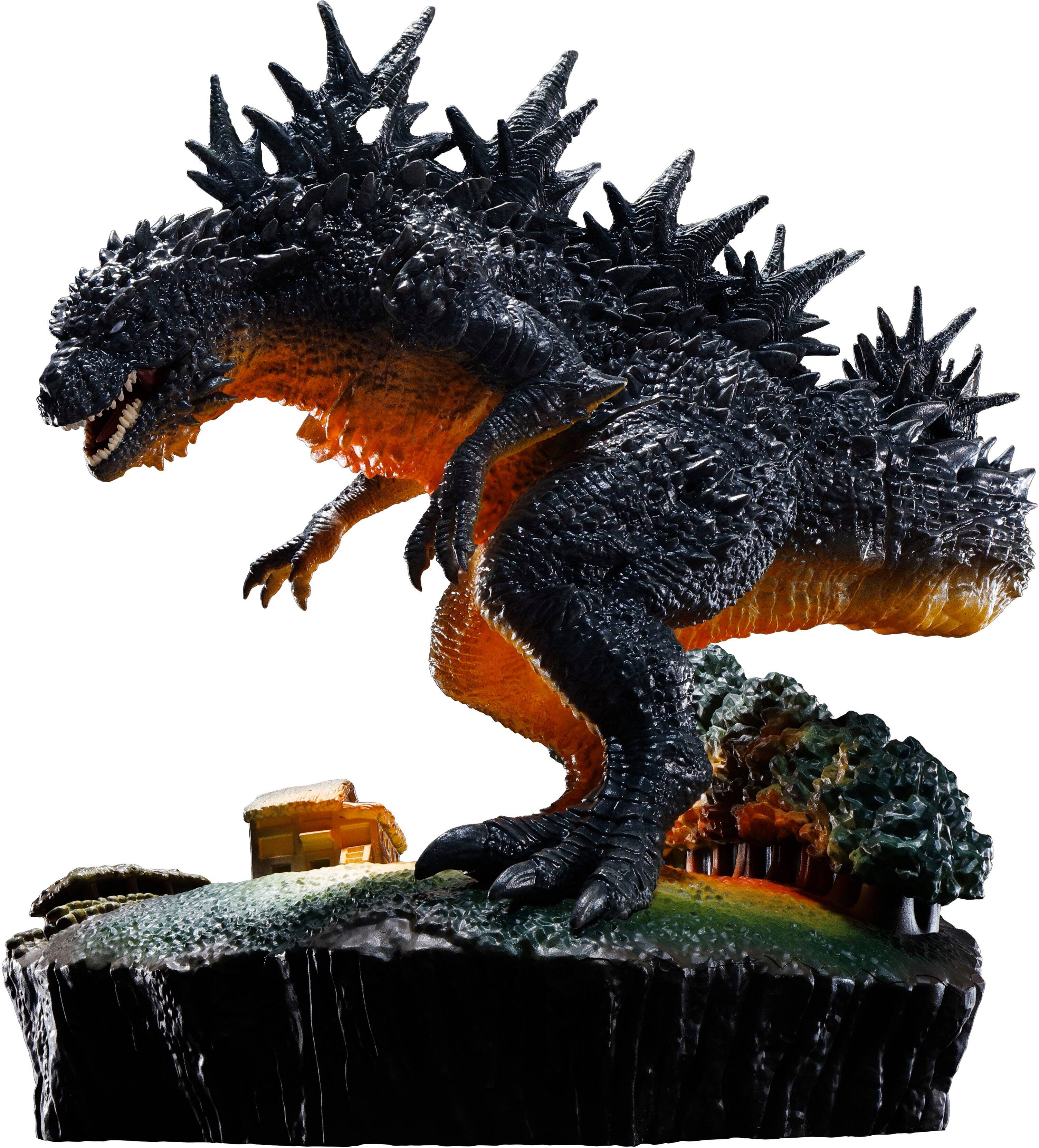 Alt View 11. Bandai - Godzilla -1.0 from 0 to -1- Godzilla - Megahouse Petitrama Ex 3.3" Figure - Styles May Vary.