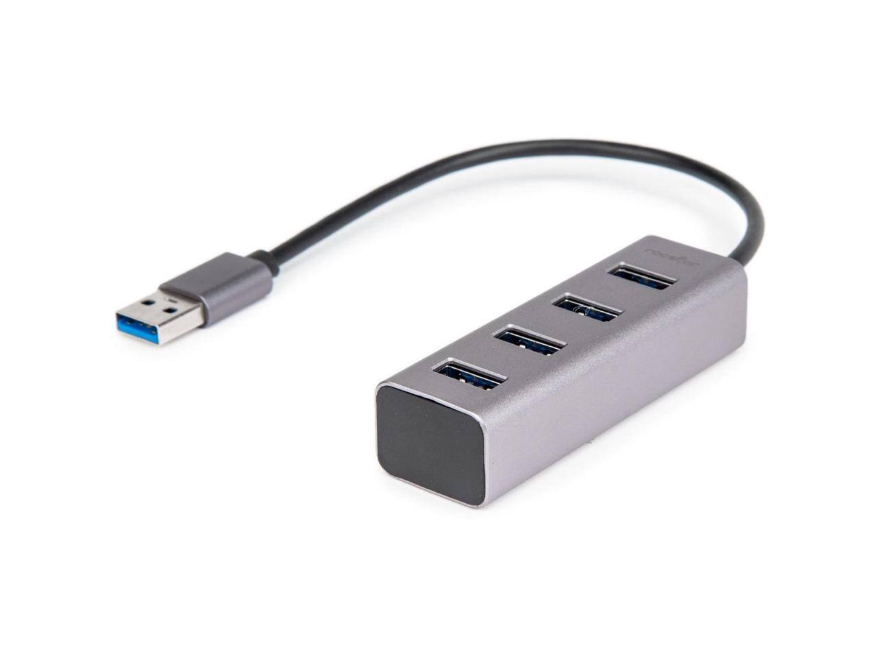Alt View 6. Rocstor - Rocstor Portable 4 Port Hub USB-A to 4x USB-A SuperSpeed USB 3.0 - Rocstor Premium Portable 4 Port SuperSpeed USB 3.0.