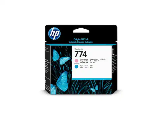 hp Original HP Ink Vibrant. Precise. Reliable. DesignJet 774 Light Magenta Magenta Clair Magenta Hell #1 Cyan Ciano Cian