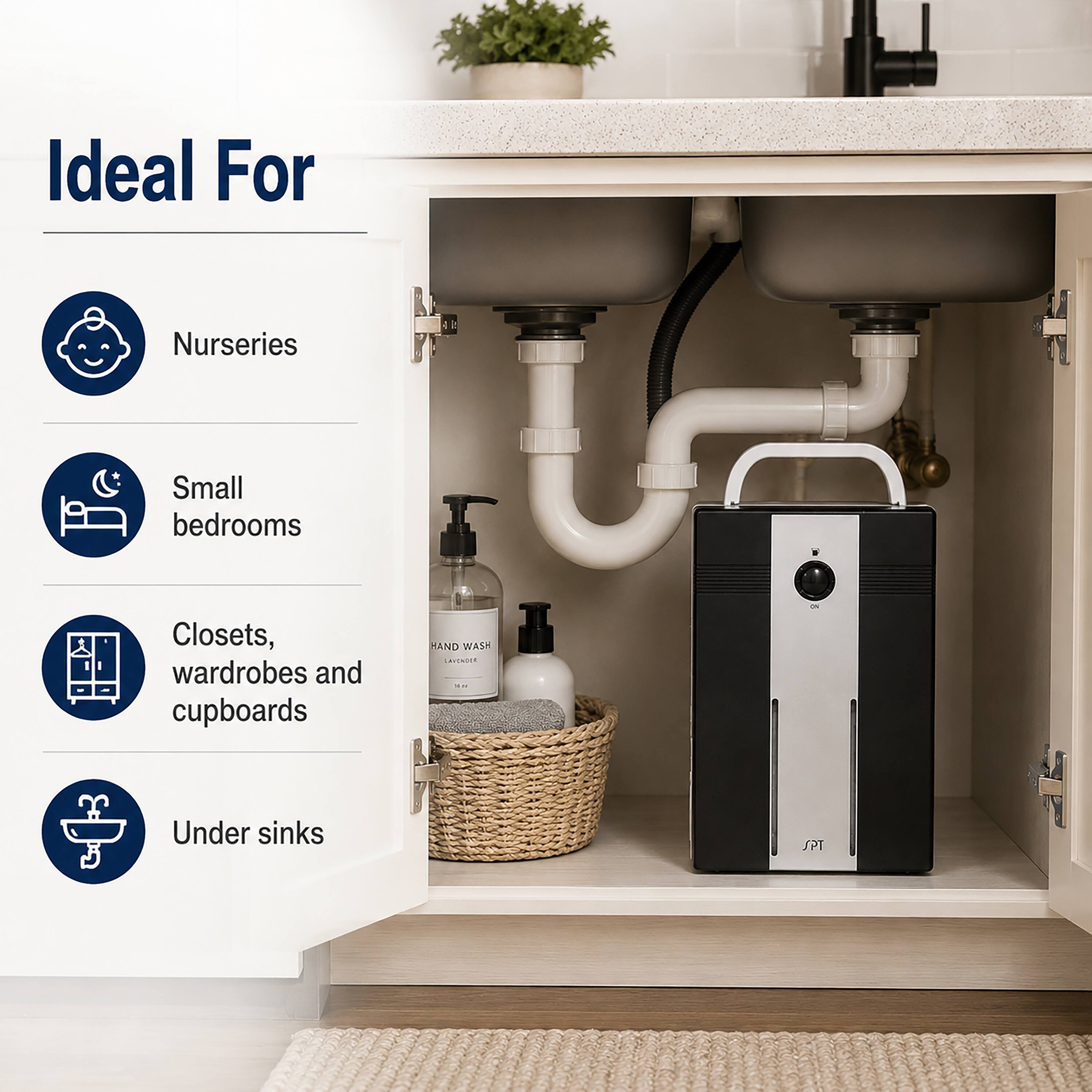 Ideal For Nurseries Small bedrooms Closets, wardrobes and cupboards Under sinks