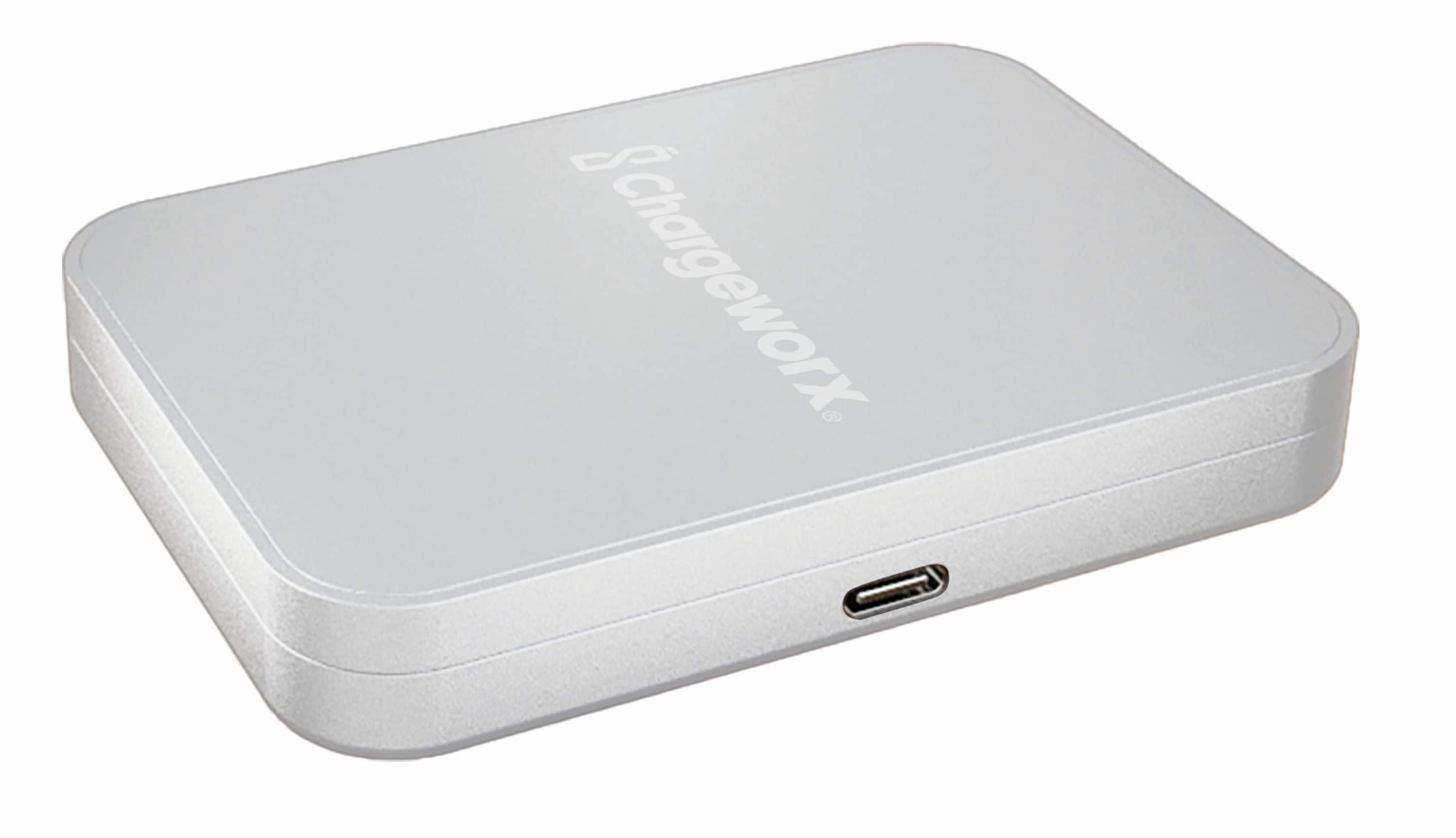 Front. Chargeworx - 3 in 1 Foldable Travel Charger for Apple Devices - White.