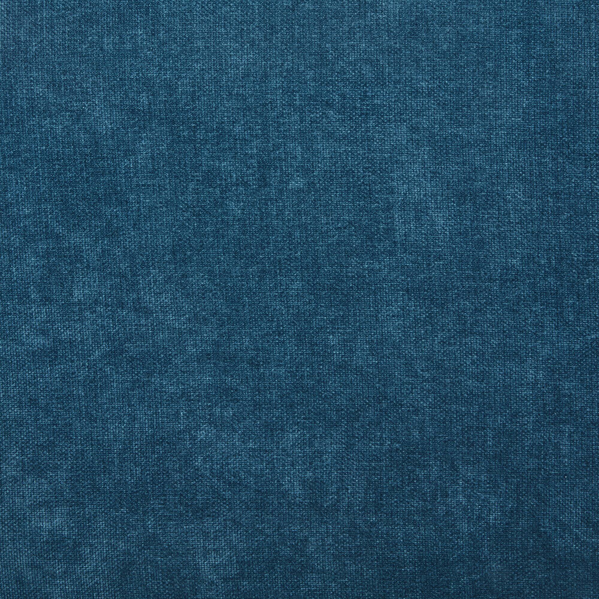 Left. TinyHomie - Blue Chenille Upholstered Accent Armchair Wide Armrests Ergonomic Back - Blue.