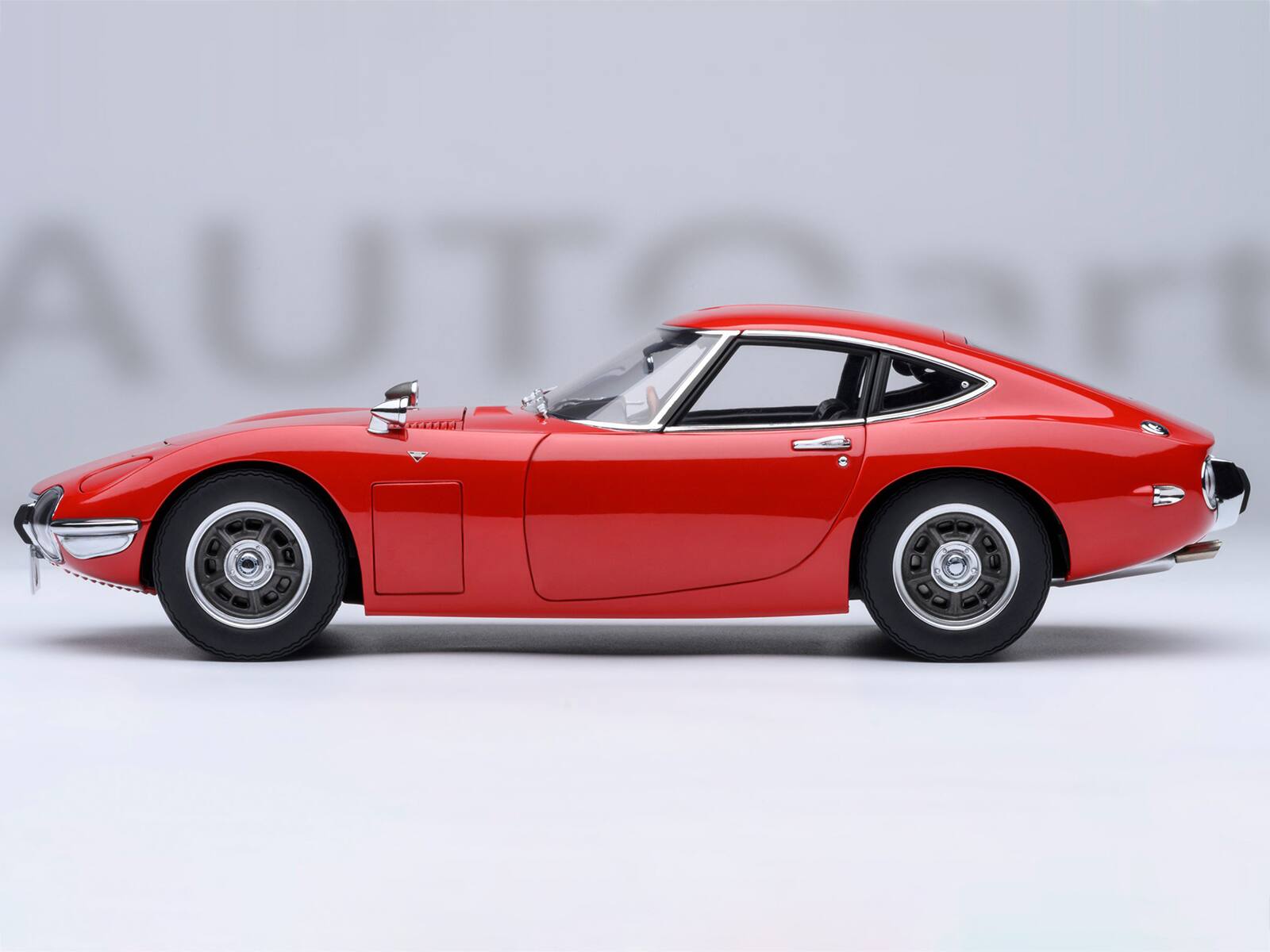 Alt View 6. Autoart - 1967 Toyota 2000GT RHD (Right Hand Drive) Red 1/18 Model Car by Autoart.
