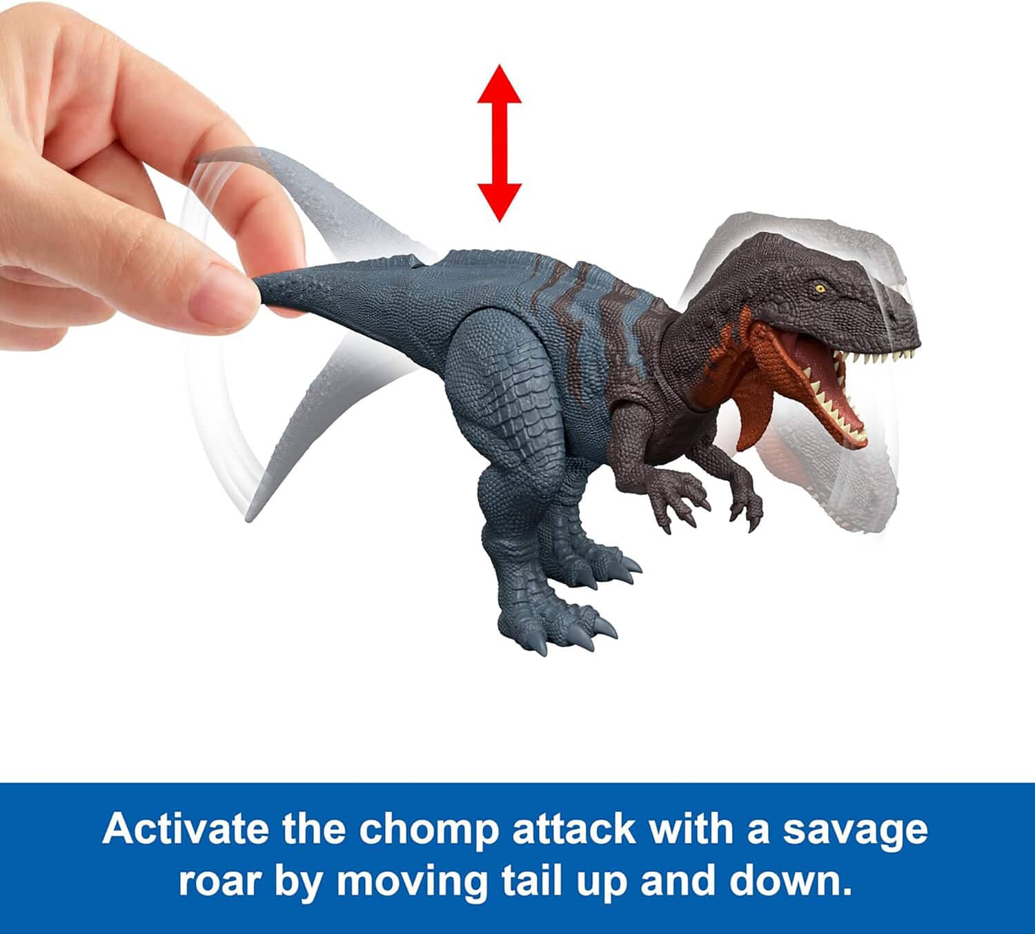 Mattel Jurassic World: Rebirth Wild Roar Abelisaurus COLLECTIBLES