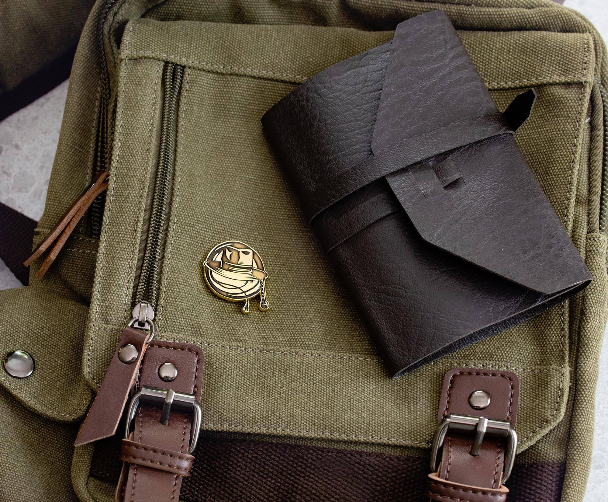 Alt View 2. SalesOne LLC - Indiana Jones and the Dial of Destiny Hat and Whip Pin | SDCC 2023 Exclusive - Brown.