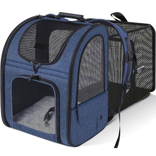 Live At Space - Pet Carrier Backpack Dog Expandable With Breathable Mesh For Small Dogs Cats Puppies Bag Hiking Travel Camping Outdoor H