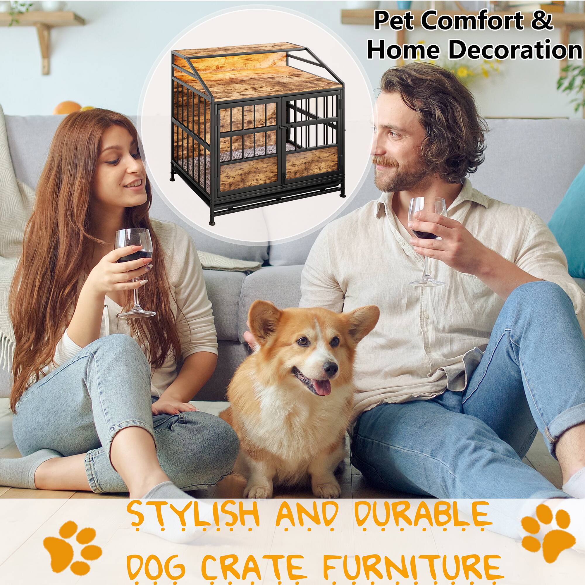 Pet Comfort & Home Decoration

STYLISH AND DURABLE DOG CRATE FURNITURE