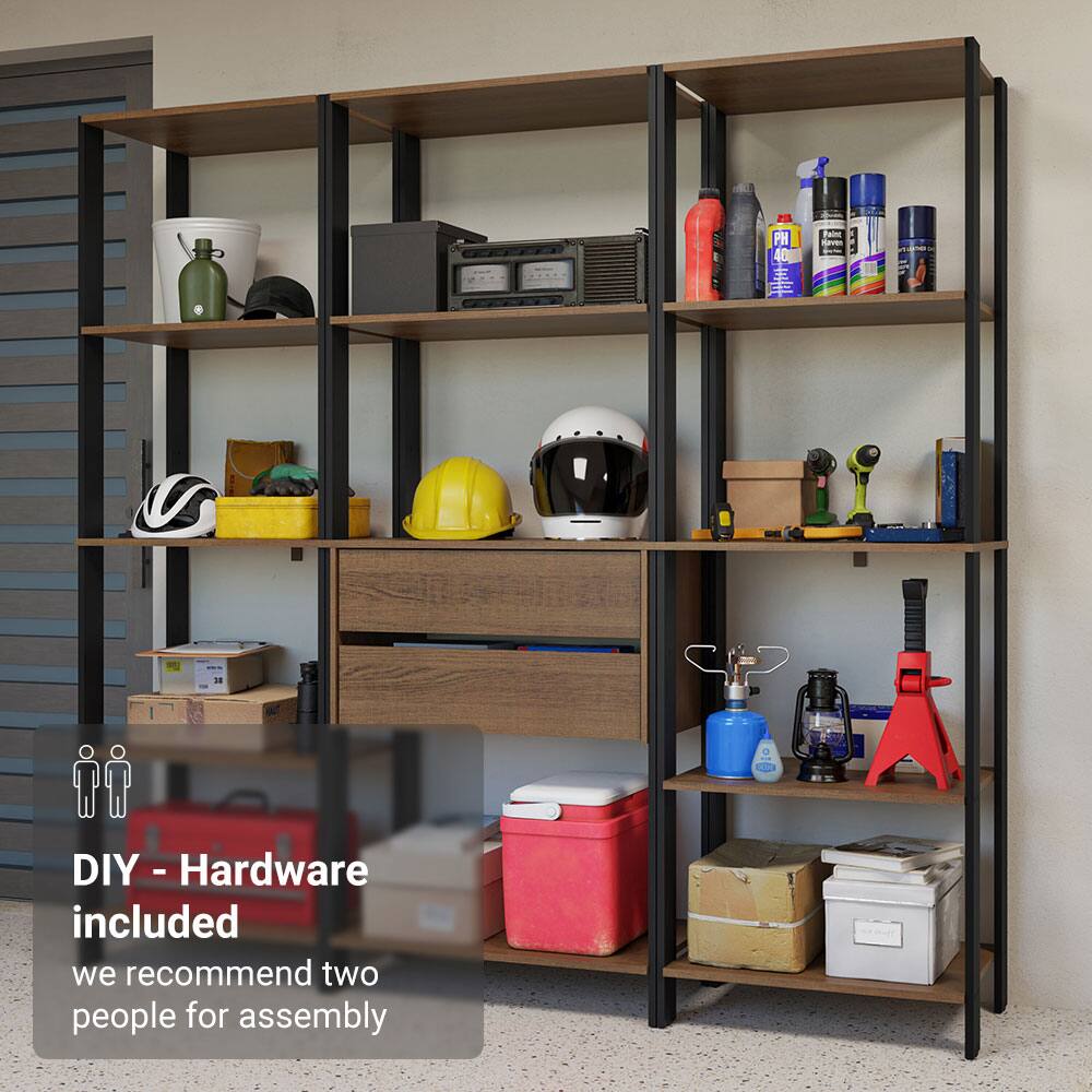 DIY - Hardware included  
we recommend two people for assembly