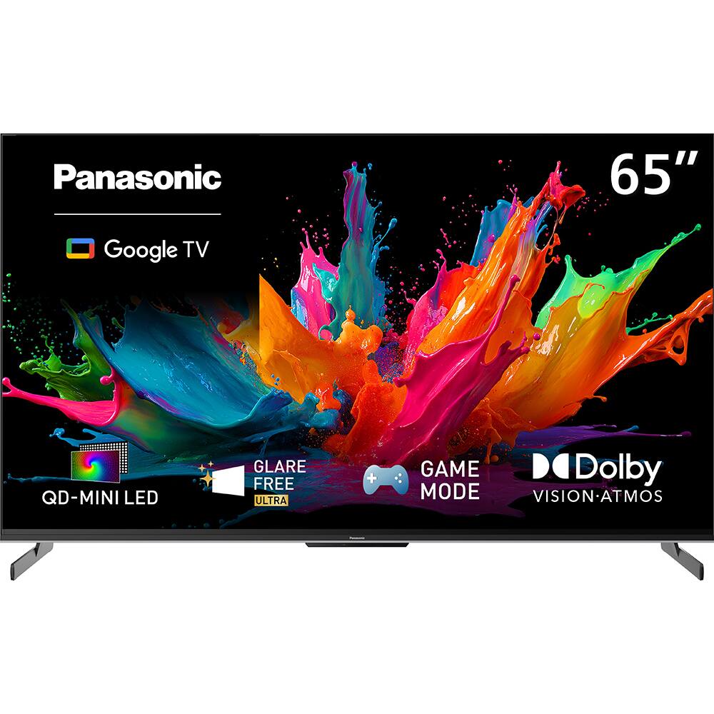 Panasonic  
65"  
Google TV  
QD-MINI LED  
GLARE FREE ULTRA  
GAME MODE  
Dolby VISION-ATMOS