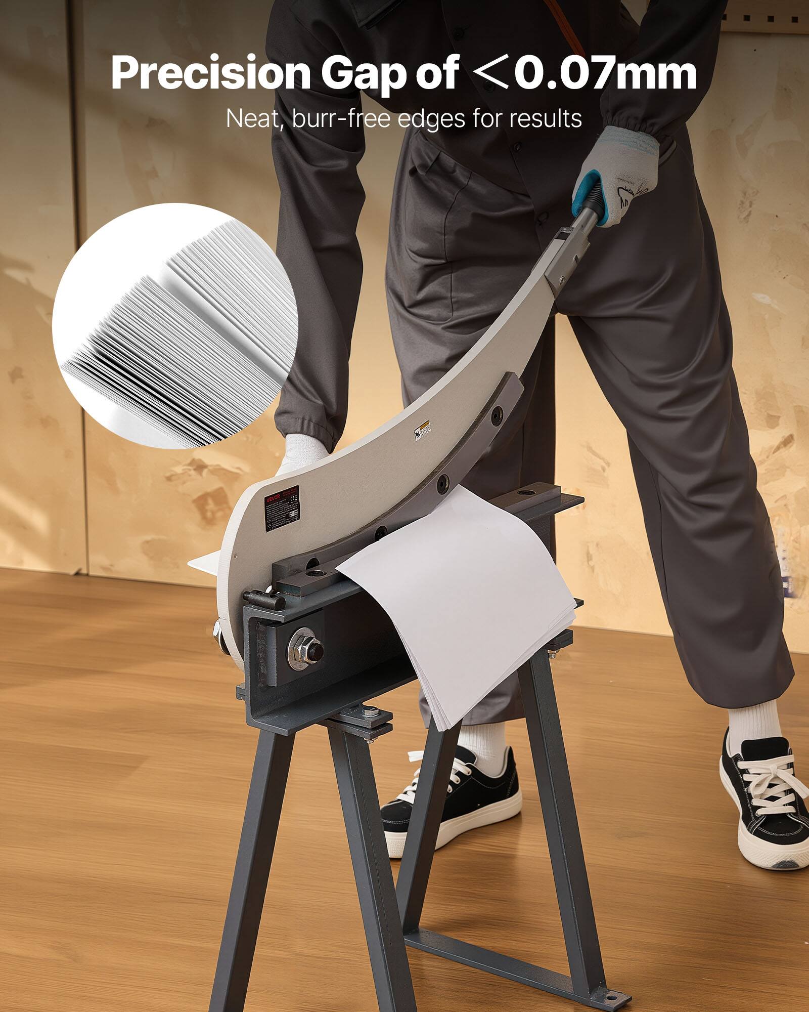 Precision Gap of <0.07mm  
Neat, burr-free edges for results