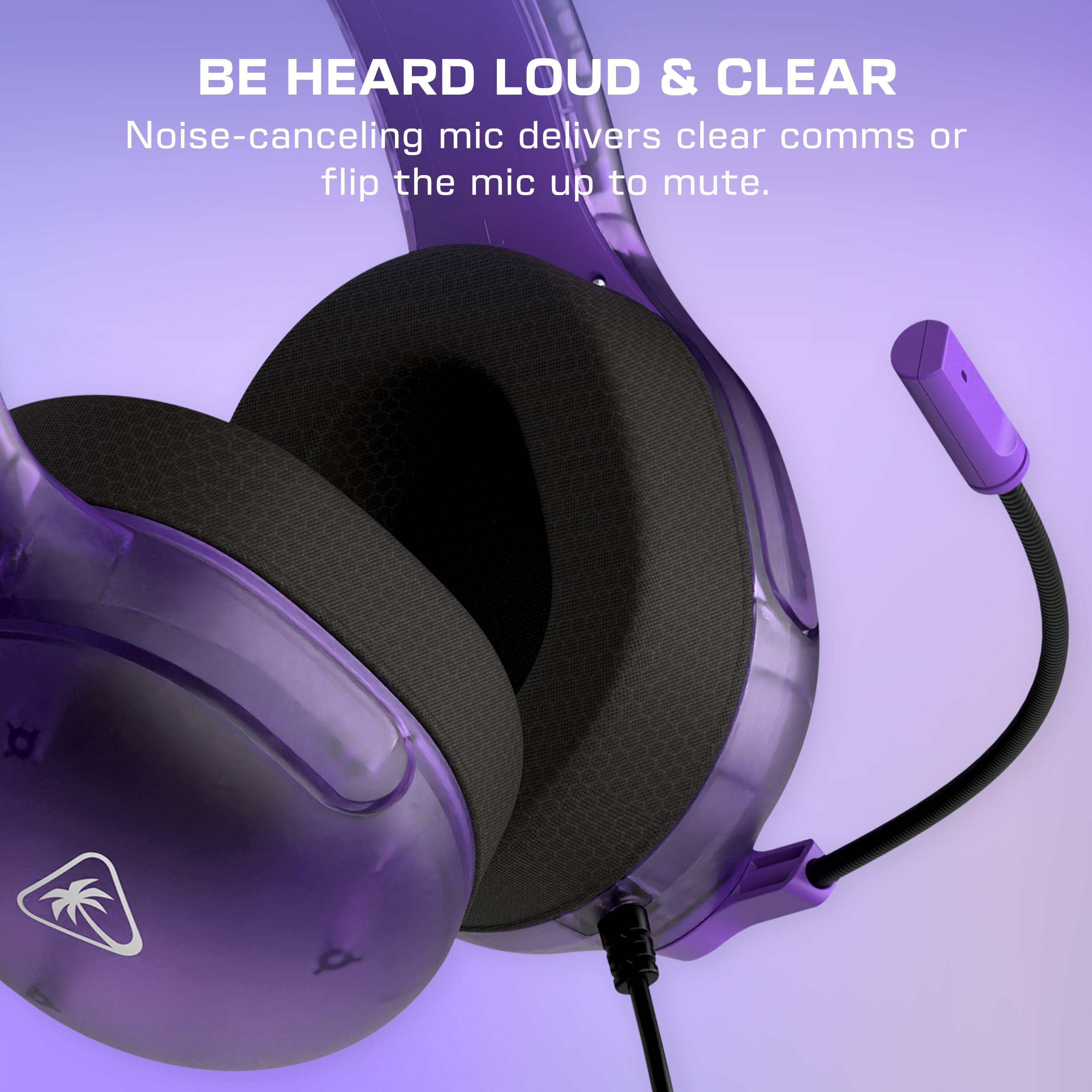 "Be Heard Loud & Clear: Noise-canceling mic delivers clear comms or flip the mic up to mute."