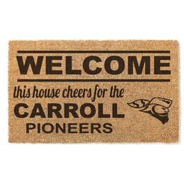 Jardine - Carroll University Pioneers 18" x 30" Welcome Doormat - Brown