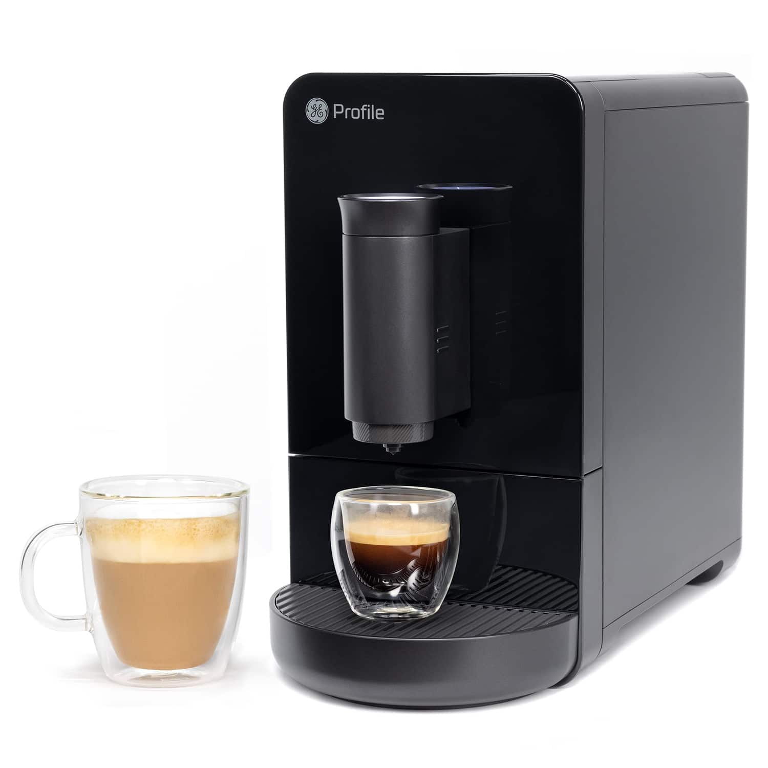 GE - Profile Automatic Espresso Machine, One-Touch Brew P7CEBAS6RBB - Black