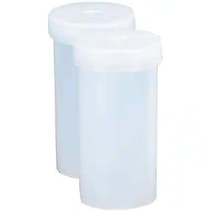 Front. Nalgene - Nalgene Snap-Cap Plastic Vial - 1.5" x 2.75" - White - White.
