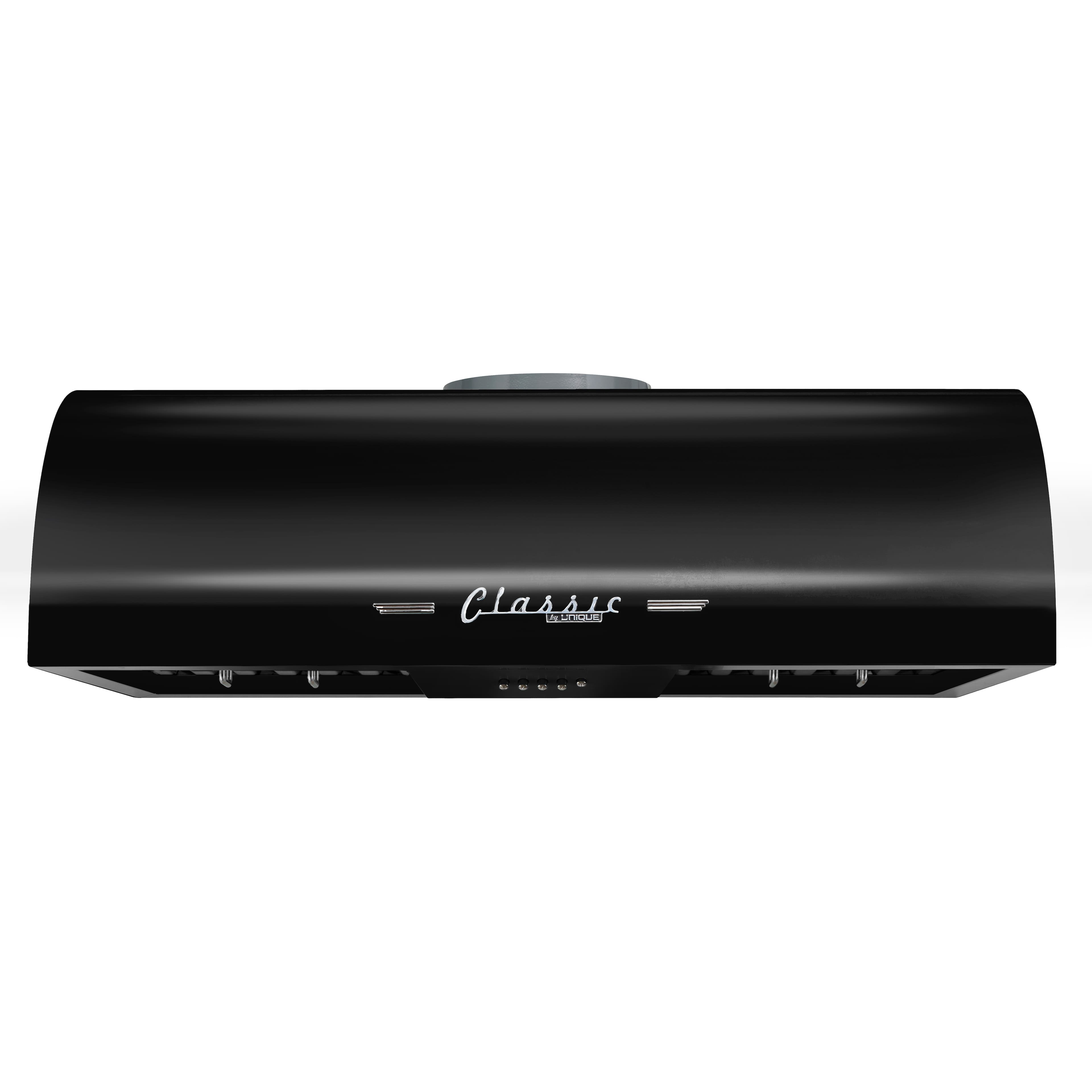 Unique Appliances - 24 inches - Externally Vented - Under cabinet Range Hood - Midnight Black
