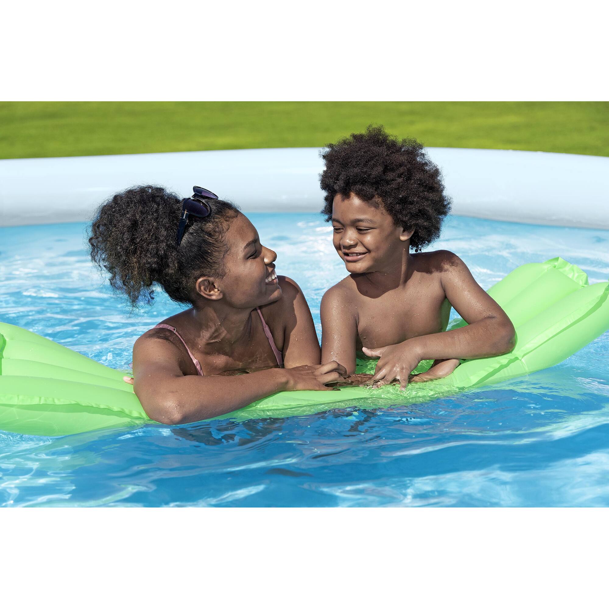 Alt View 5. Bestway - Fast Set: Pool Set - Blue Abstract 13' x 33" - Multicolored.