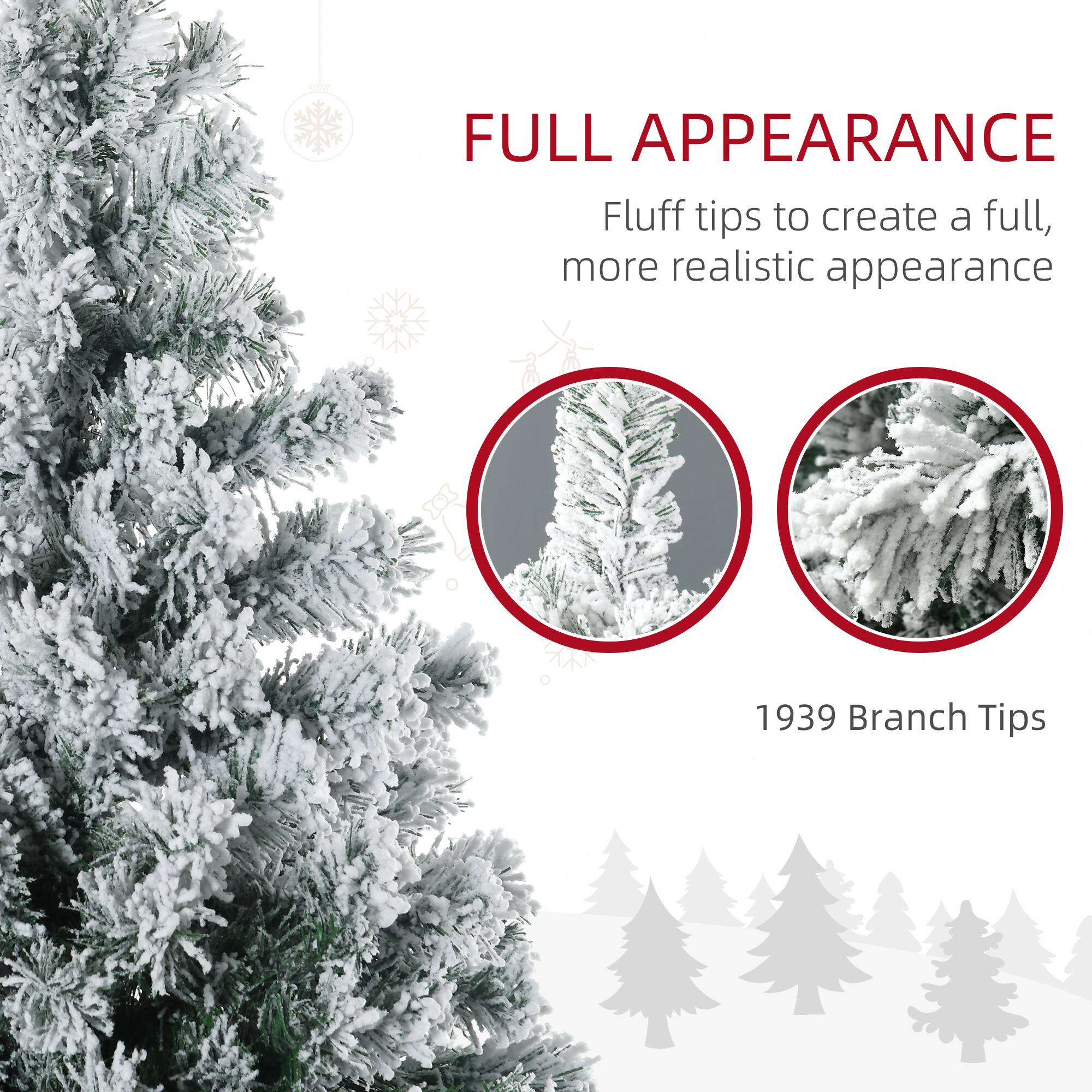 FULL APPEARANCE  
Fluff tips to create a full, more realistic appearance  

1939 Branch Tips