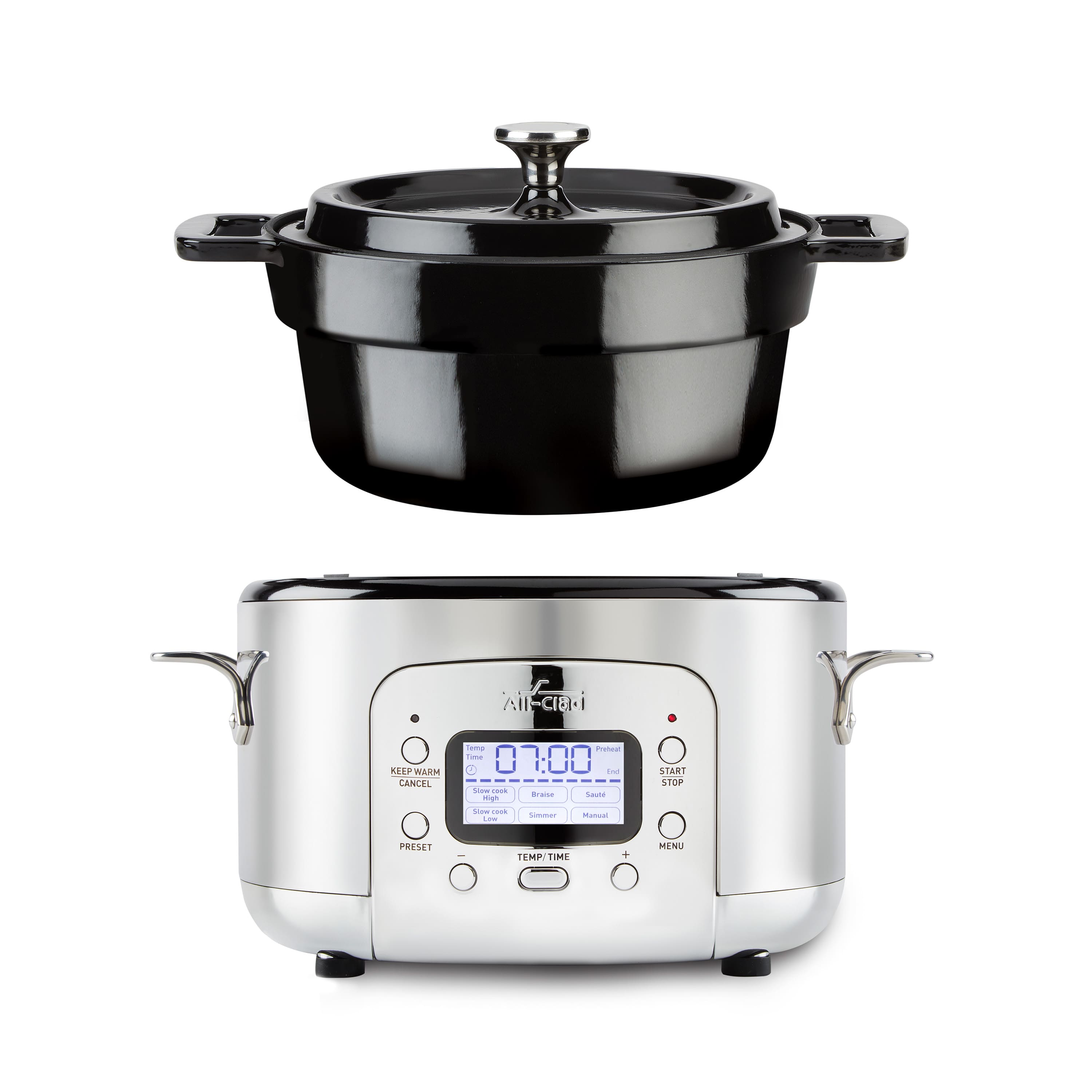 All Clad - All-Clad 5 Quart Stainless Steel Electric Dutch Oven, 1200W - Silver