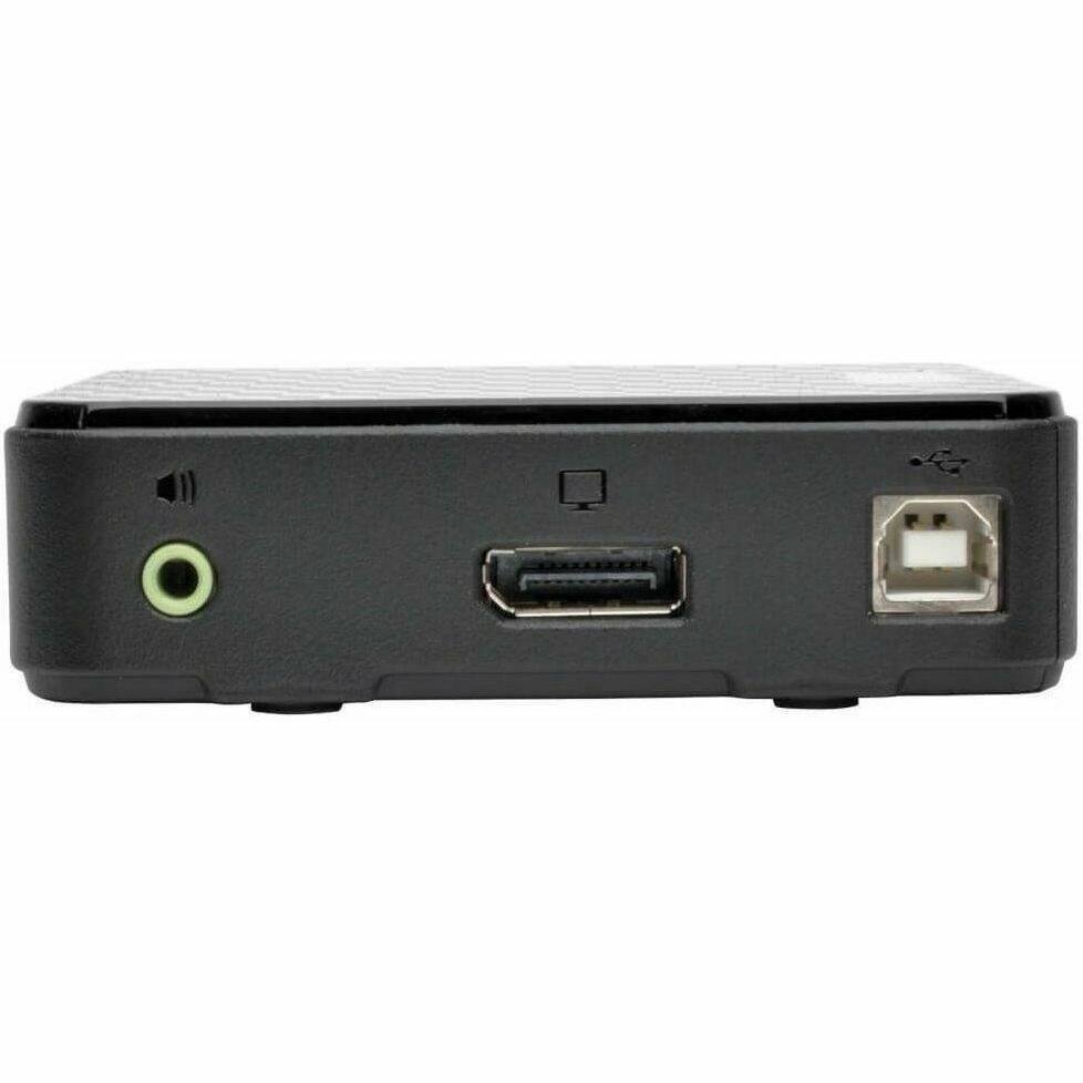 Alt View 1. Tripp Lite - 2-Port DisplayPort 1.2 KVM Switch w/Audio, Cables and USB Peripheral Sharing - Black.