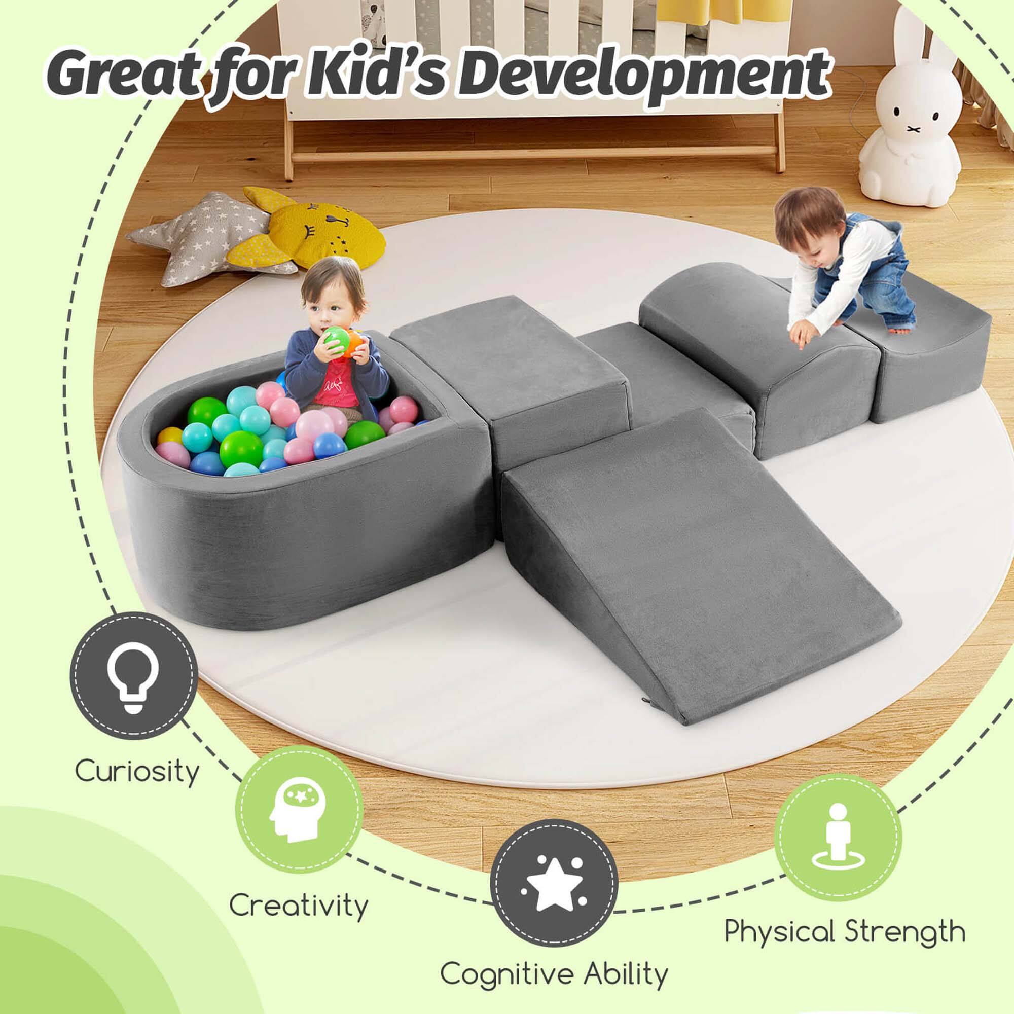 Great for Kid's Development

- Curiosity
- Creativity
- Cognitive Ability
- Physical Strength