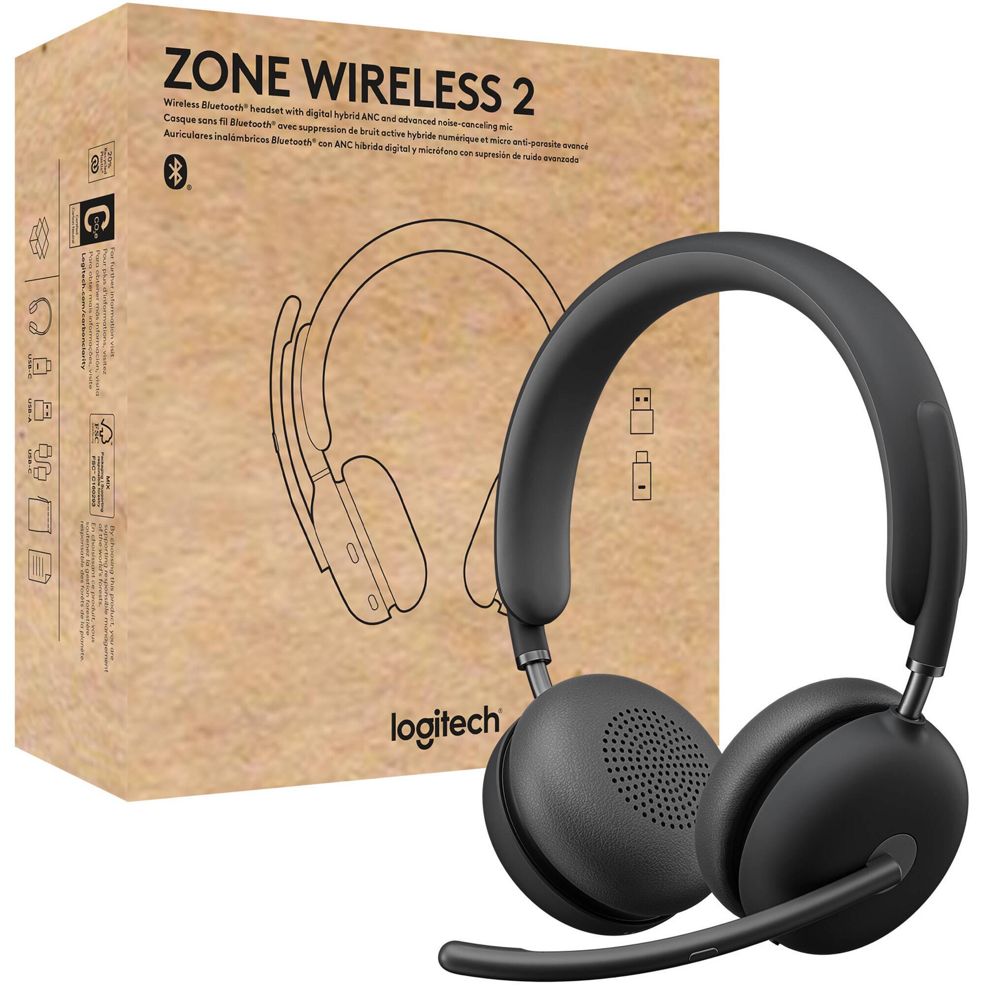 Zone Wireless 2 Wireless Bluetooth headset with digital hybrid ANC and advanced Bluetooth noise-concealing technology.