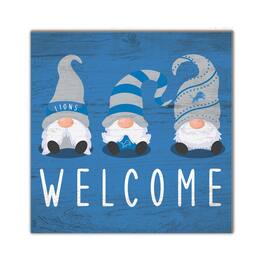 Fan Creations - Detroit Lions 10'' x 10'' Welcome Gnomes Sign - Multicolor