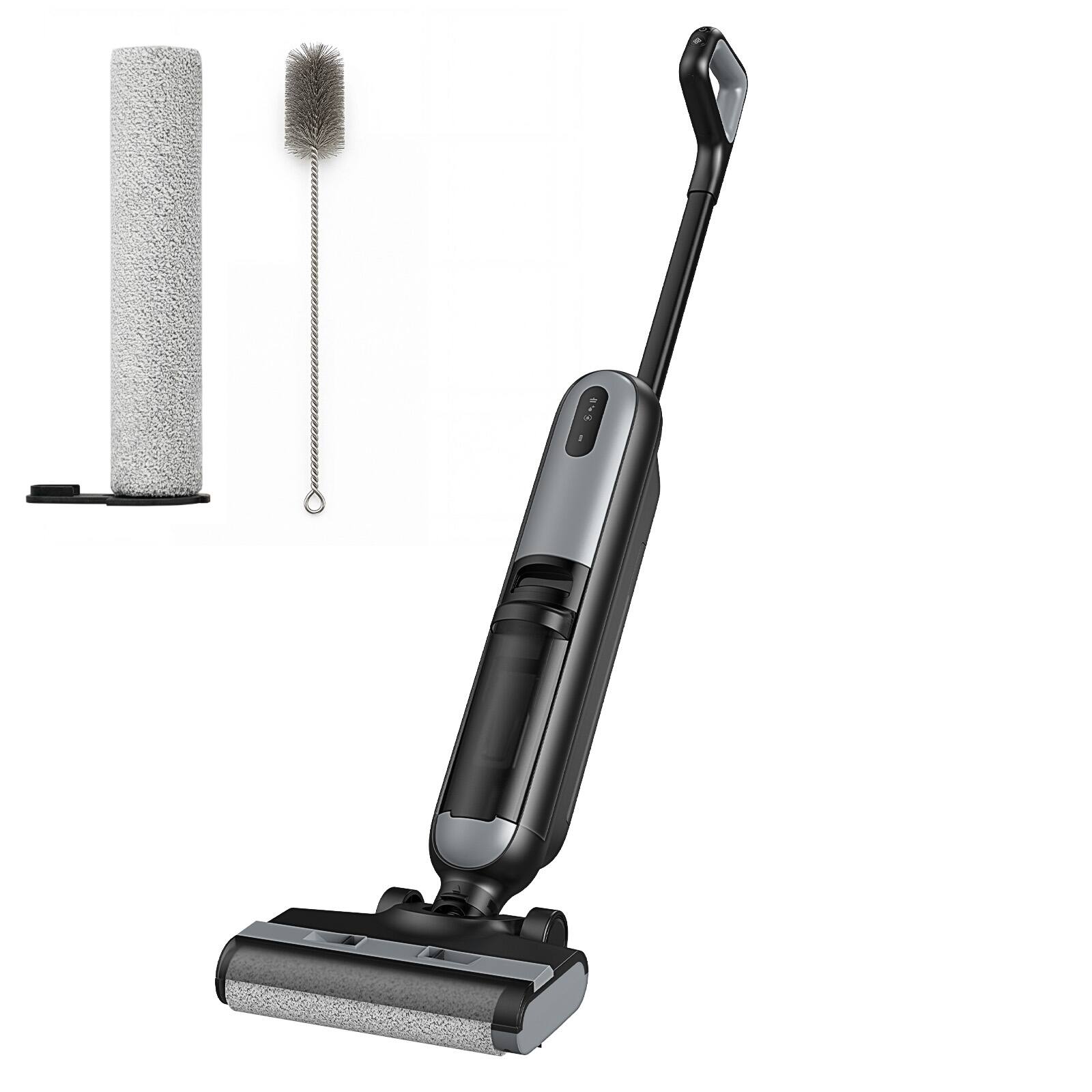 Front. Sweet - Smart Cordless Vacuum Mop Combo, Wet Dry Self-Cleaning Stick Vacuum with Dual Tank for Floor & Carpet, Black - Black.